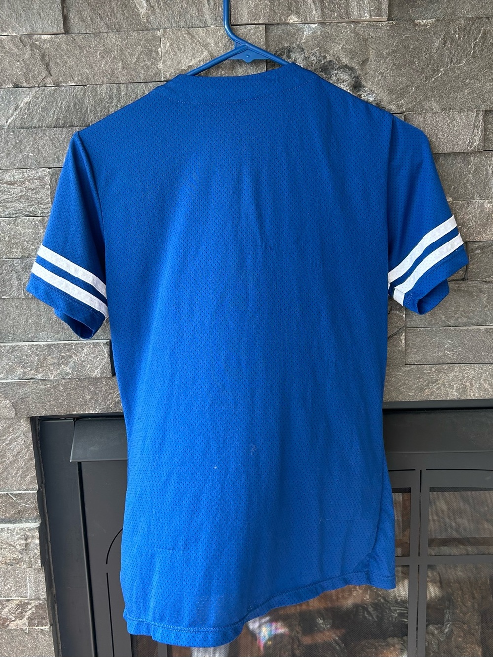 MLB Los Angeles Dodgers Royal Blue and White Button-Up Jersey - Picture 2 of 2